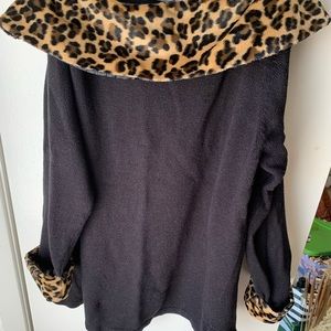 Black & Cheetah Print Tunic